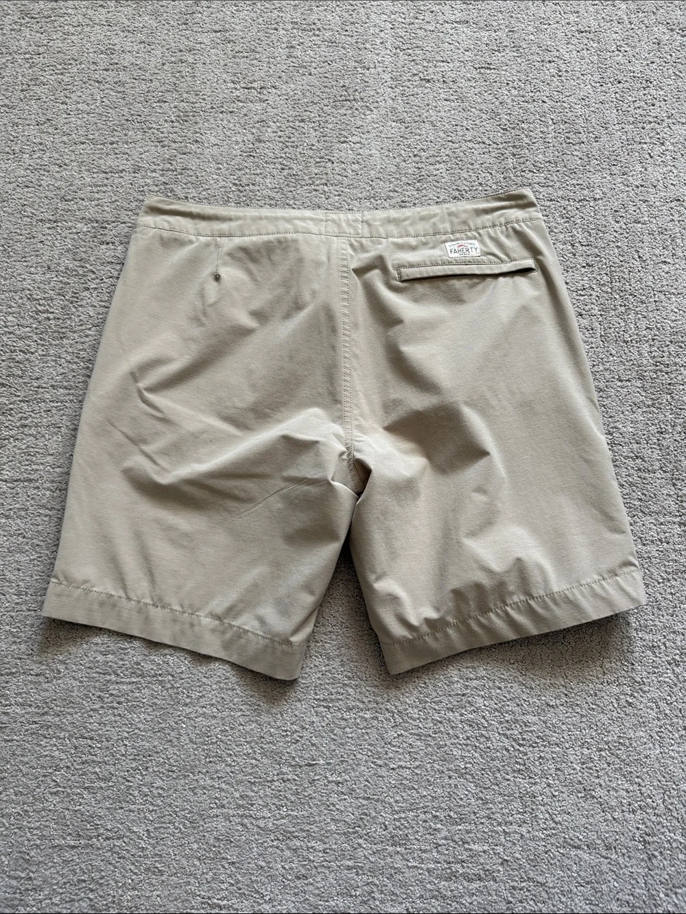 Faherty Men's Khaki All Day Shorts - 34